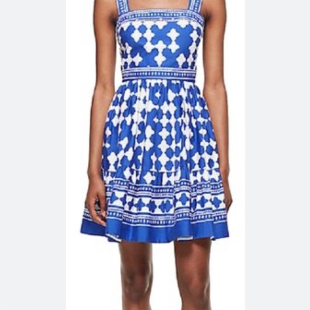 Kate spade lantern poplin flounce dress